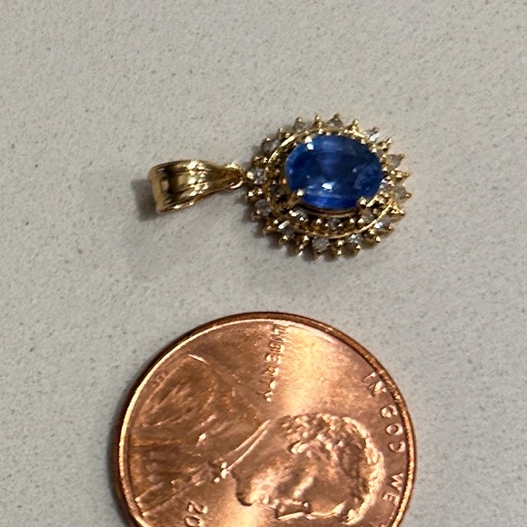 Jewelry Pendant Head Sapphire Yellow Gold 1842909 - Picture 13 of 13